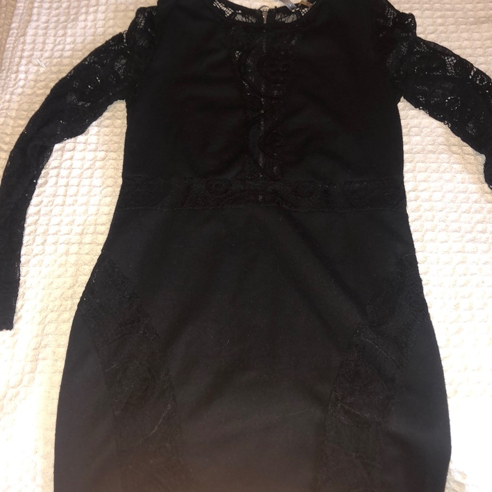 Black tight dress